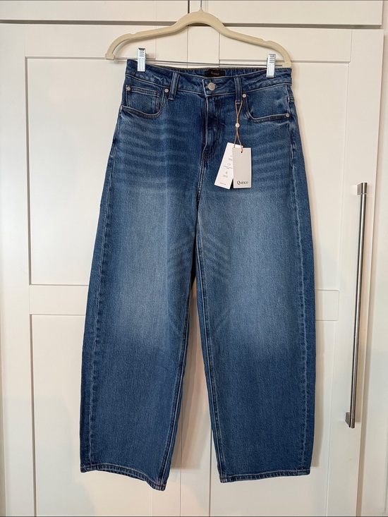 Quince Denim - Quince Straight-Leg Jeans in Medium Blue Wash